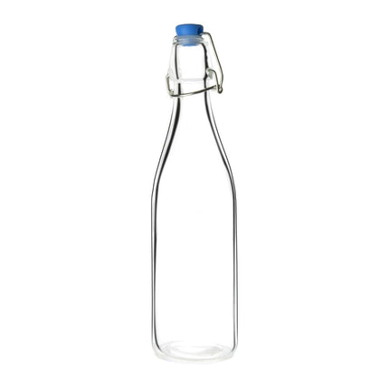 Olympia Glass Water Bottles 0.5L | 6 Pieces | Dishwasher Safe | Screw Cap