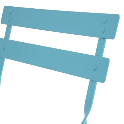 Steel Folding Chairs Turquoise | Bolero 6