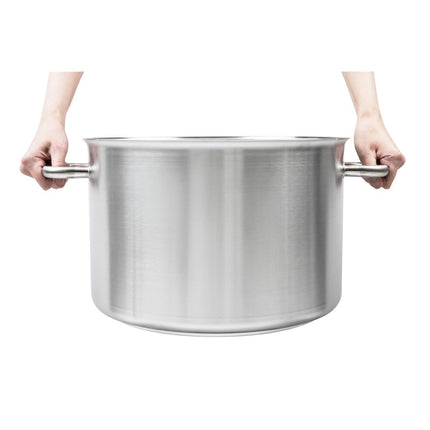 Induction-Compatible Stainless Steel Soup Pot 24L | Matfer Bourgeat Excellence 6