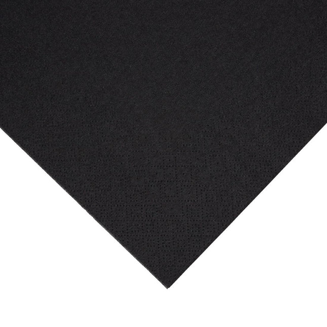 Recyclable 3-Ply Black Dinner Napkins 40x40cm 1/4 Fold | Fiesta 2