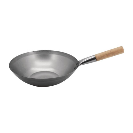 Light Steel Wok with Flat Bottom 330 mm | Vogue