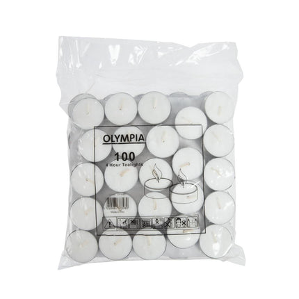 Tea Light Candles 4 Hour Burn Time | Olympia