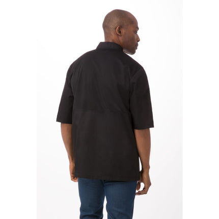 Montreal Cool Vent Black Short Sleeve Chef Jacket | Chef Works | Size XL 10