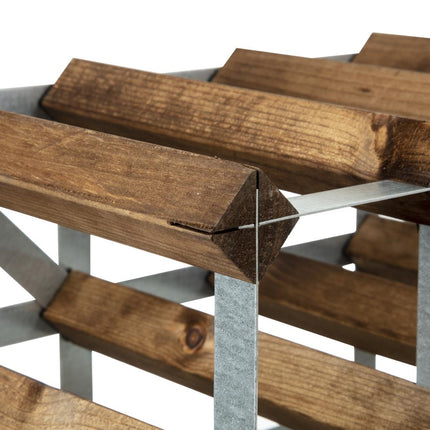 Dark Wood Wine Rack for 42 Bottles 5
