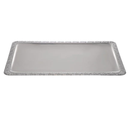 Stainless Steel Serving Platter with Decorative Edge GN 1/1 | APS 3
