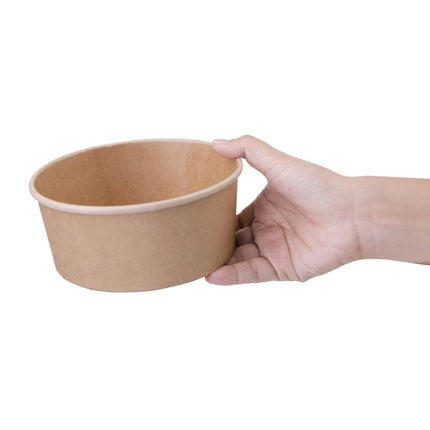 Compostable Round Kraft Salad Bowl 750ml | Fiesta 2