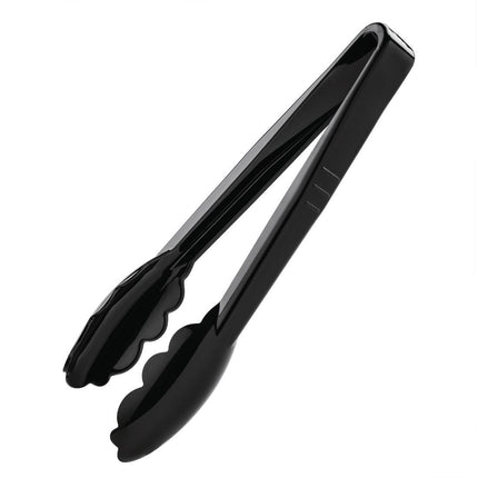 Black Serving Tongs 23cm | Vogue | Polycarbonate