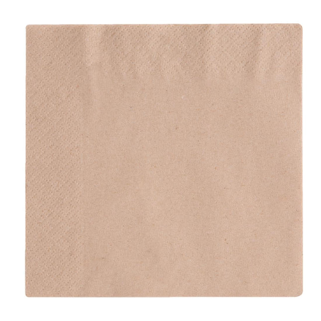 Compostable Unbleached Lunch Napkins 33 cm | Vegware