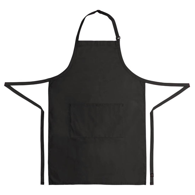 Adjustable Black Halter Apron with Double Pocket | Chef Works 2