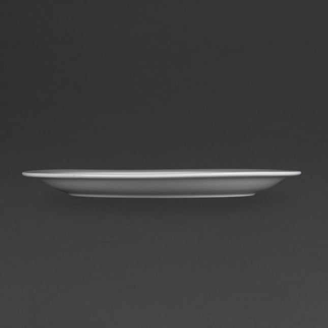 Whiteware Plates with Narrow Rim 28cm | Olympia | Set of 6 2