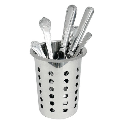 Stainless Steel Round Cutlery Holder | Olympia