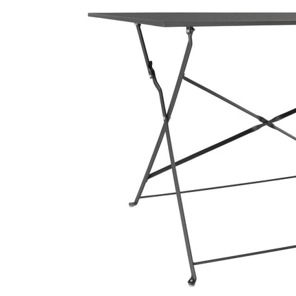 Folding Table 1100mm x 700mm Black | Bolero Pavement Style 3