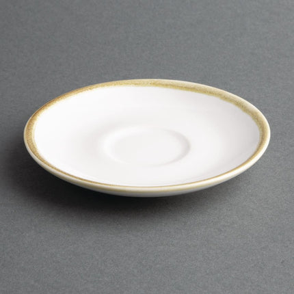 Kiln Chalk White Espresso Cup Saucers 115mm | Olympia 3