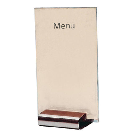 Rectangular Stainless Steel Menu Holder | Olympia 7