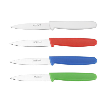 Paring Knife 7.5cm Red Handle | Hygiplas 6