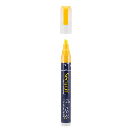 Waterproof Chalk Marker Yellow 2-6mm Tip | Securit 6