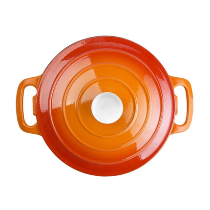 Round Induction Braadpan Cast Iron 3.2L 20.5cm Ø | Vogue | Orange 3