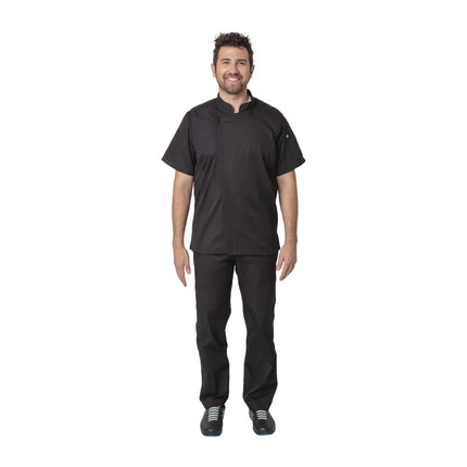 Unisex Chef Jacket with Zipper and Cool Vent Panels | Chef Works Springfield | Black | L 3