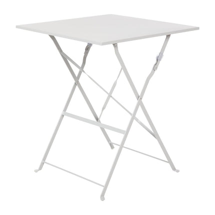 Square Steel Folding Terrace Table 60cm Grey | Bolero 2