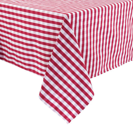 Gingham Tablecloth Red-White 132x132cm | Mitre Comfort