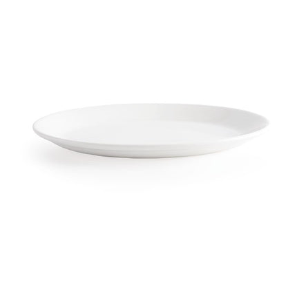 Churchill Whiteware Oval Plates 30.5cm - 12 Pieces