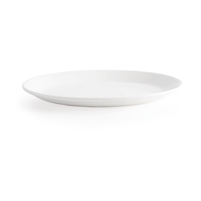 Churchill Whiteware Oval Plates 30.5cm - 12 Pieces
