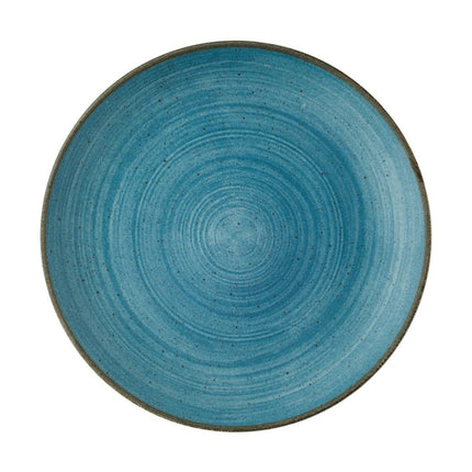 Raw Evolve Teal Plates 260mm | Churchill Stonecast Raw