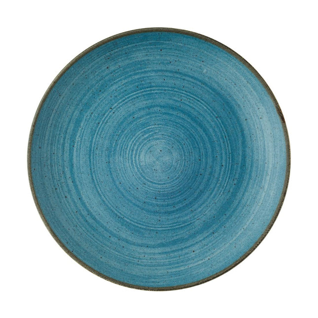 Raw Evolve Teal Plates 260mm | Churchill Stonecast Raw