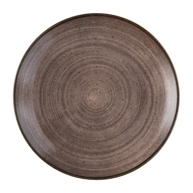 Coupe Plate Brown Raw Evolve Stonecast | Churchill | 260mm