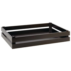 Stackable Solid Wood Buffet Crate Black GN 1/1 | APS Superbox