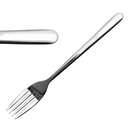 Polished Stainless Steel Table Forks 18/0 | Comas Cuba | 12 Pieces
