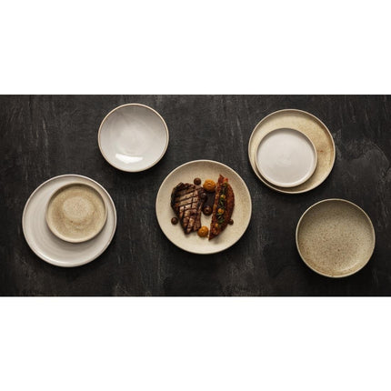 Flat Round Plates Cream 18cm | Olympia Canvas 5