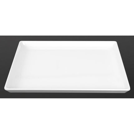 Flat Melamine Platter White GN 1/2 | APS Float 2