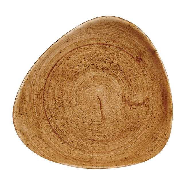 Triangle Plate Vintage Copper Lotus | Churchill Stonecast Patina | 19.7cm