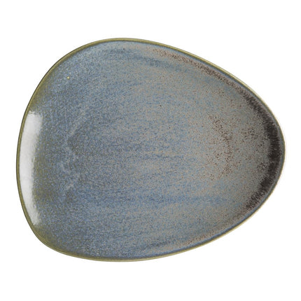 Triangular Blue Plates 250mm | Olympia Ember Collection 2