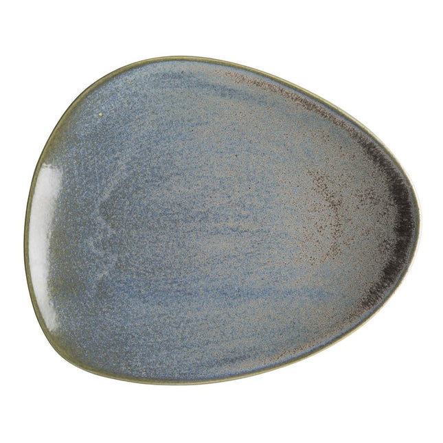 Triangular Blue Plates 250mm | Olympia Ember Collection 2