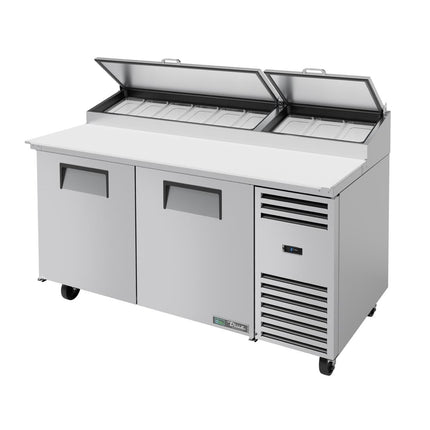 True 2-Door Pizza Preparation Refrigerated Workbench | TPP-67-HC