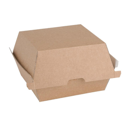 Compostable Hamburger Boxes Kraft Small | Fiesta