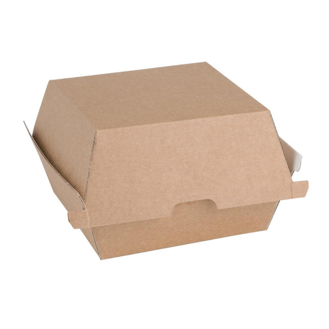 Compostable Hamburger Boxes Kraft Small | Fiesta