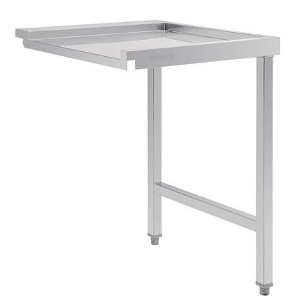 Left-Hand Stainless Steel Through Table 60cm | Vogue 2