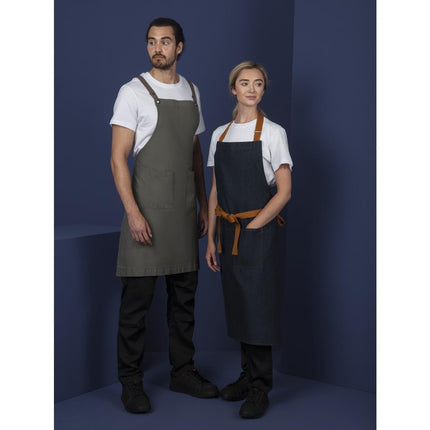 Cotton Canvas Halter Apron Khaki | Southside 7