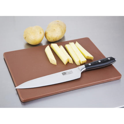 Brown LDPE Cutting Board | Hygiplas | 30.5x22.9x1.2 cm 4