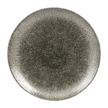 Raku Quartz Black Evolve Coupe Plate 26cm | Churchill