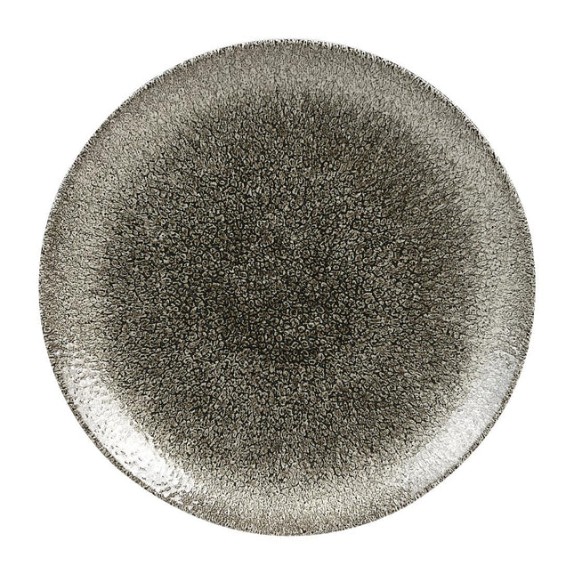 Raku Quartz Black Evolve Coupe Plate 26cm | Churchill