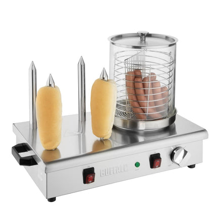 Hotdog Warmer with 4 Warming Rods | Buffalo 3