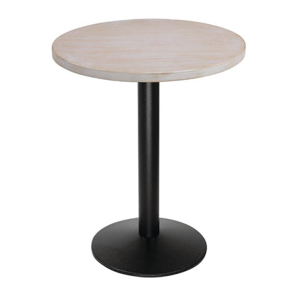 Pre-Drilled Round Tabletop Vintage White 600mm | Bolero 5