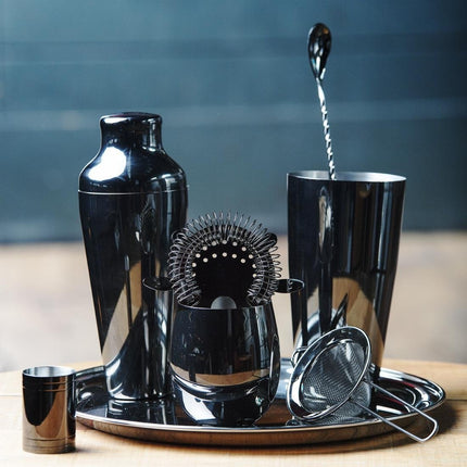 Hawthorne Cocktail Strainer 4-Tooth Black | Olympia | Stainless Steel 2