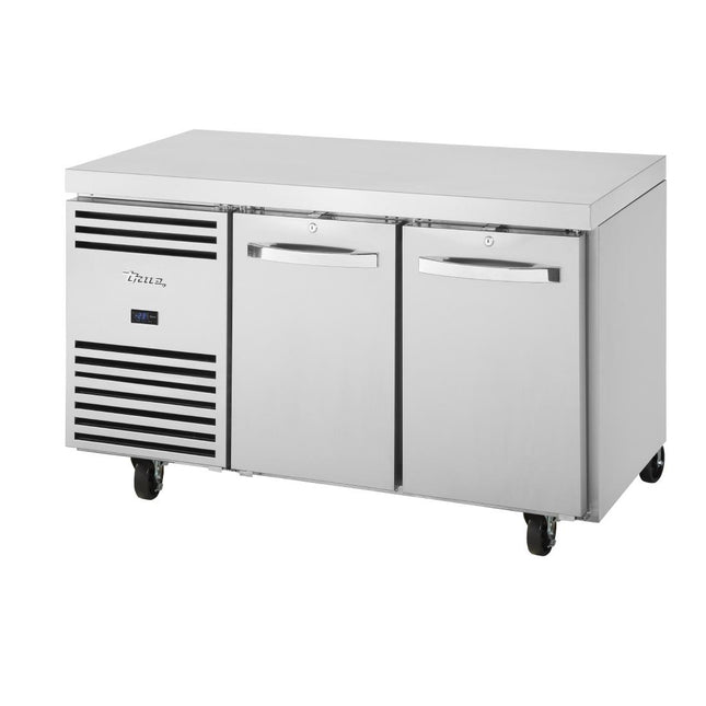 Double Door Undercounter Freezer | True | 1/1 GN Compatible | Front-Breathing Design