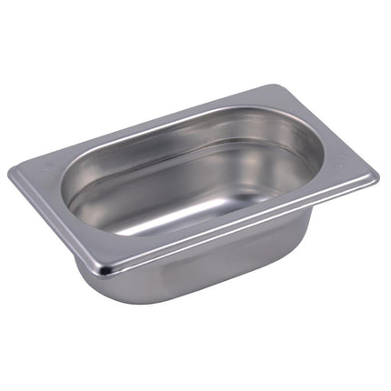 Stainless Steel Gastro GN1/9 Pan 6.5cm Deep