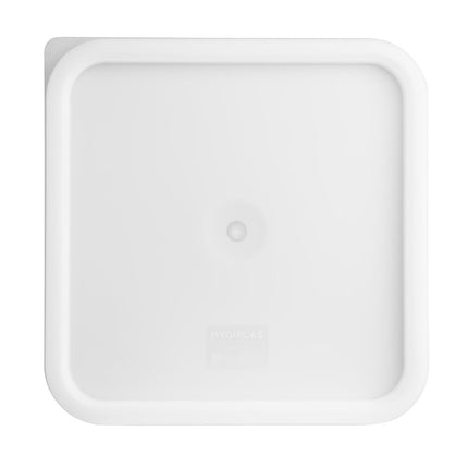 Large White Square Lid | Hygiplas